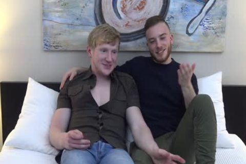 slutty MTF Luke Hudson poked By cute Ginger After Interview