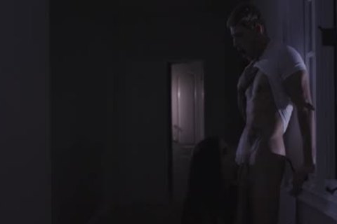 busty Ts Melanie Brooks sucks A stud penis Expertly