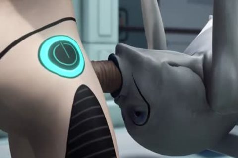 sleazy Sex! Sci-fi Android bonks Hard An Alien In The Surgery Room In The Space Station