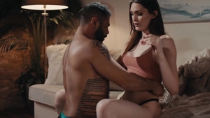 Trans Sensual - Tori Easton next to Draven Navarro in the bed