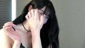 Skinny And Tall Transgirl With gigantic weenie Masturbates On webcam