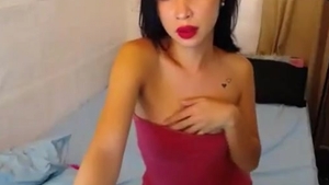 small dick Filipina Trans Beauty With Tattoos Teases On web camera