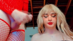 tranny receives pounded Hard bareback doggystyle