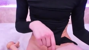 19yo Skinny And Tall Femboy With juicy Feet Legs Tugs Her large pecker