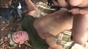 Carla Abiazzi plows With A Soldier
