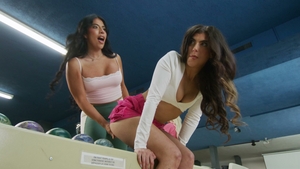 Raw sex train stops at the bowling lane