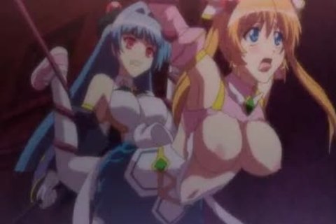 anime coed with big melon breasts hard banged by shemale anime